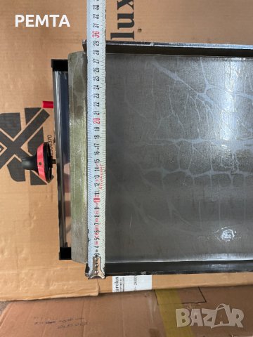 Професионална Газова скара стоманена плоча гладка 30х60 см с газова защита+CE, снимка 3 - Обзавеждане за заведение - 34818616