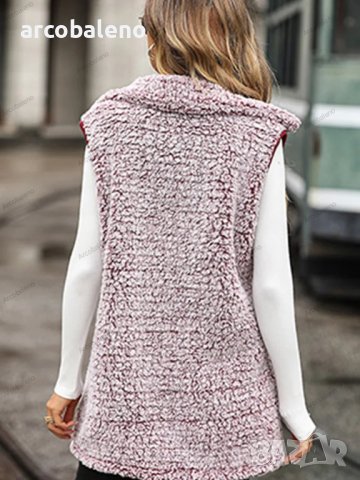 Дамска модна свободна жилетка без ръкави, 3цвята , снимка 7 - Жилетки - 42451050