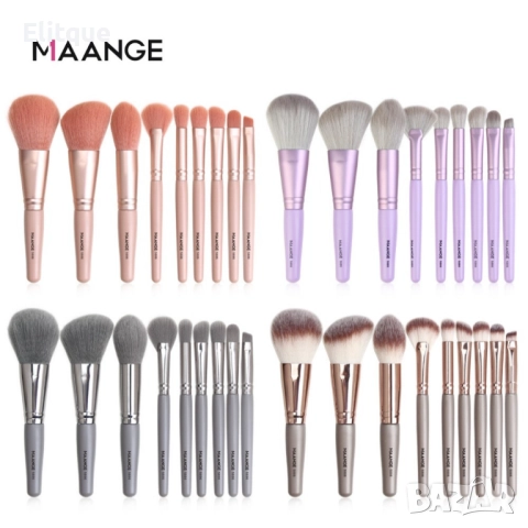 Комплект четки за грим от 9 части в четири различни цвята MAANGE, снимка 3 - Други - 52831058