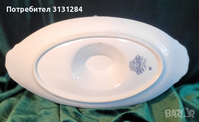 Антикварен  Villeroy & Boch услуга сосиера 19 в. Германия, снимка 9 - Други ценни предмети - 41618048