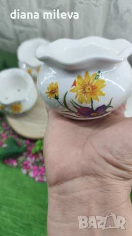 Гърнета кашпи от гипсокерамика!, снимка 11 - Декорация за дома - 52323434