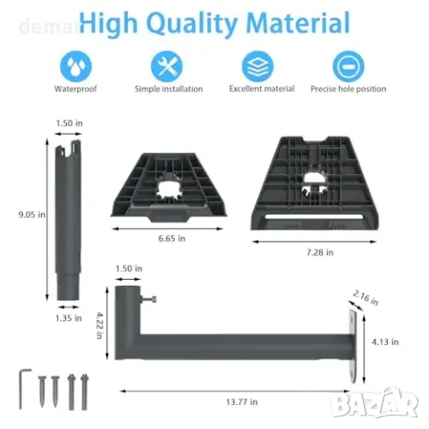 Starlink стенен монтаж 360° за Long Mount (Gen 3/V2/Mini/Standard/4/4X), снимка 6 - Друга електроника - 55871290
