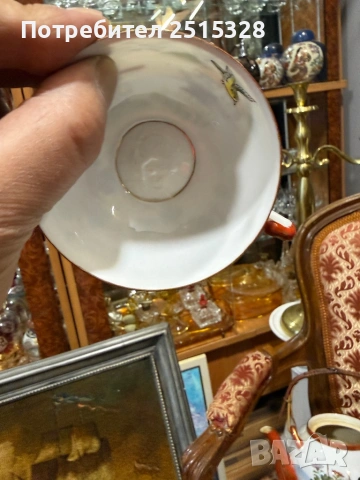 стар японски порцеланов сервиз с гейша на дъното, снимка 5 - Антикварни и старинни предмети - 53779817
