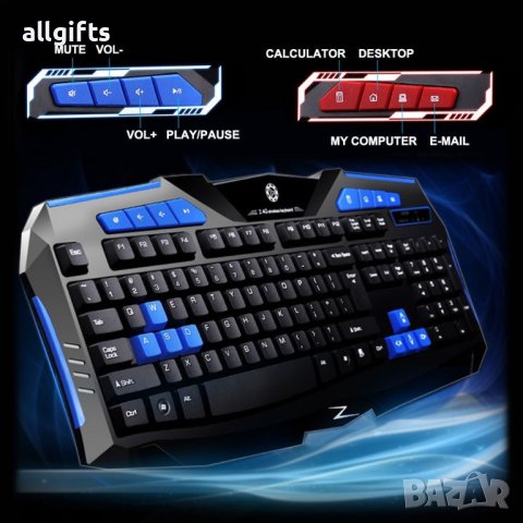 8100 Геймърска wireless клавиатура и мишка, снимка 9 - За дома - 35797191