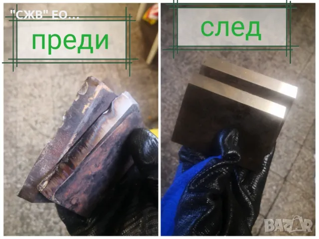 Затоване на абрихт ножове, шлайфане на матрици, глави..... 