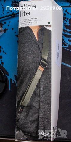 Ремък за фотоапарат Peak Design Strap Slide Lite Sage, снимка 2 - Чанти, стативи, аксесоари - 53293554
