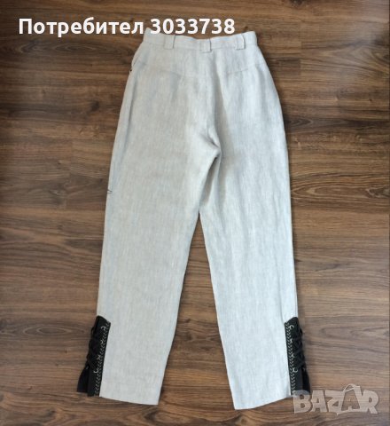 Alphorn Trachten Дамски ленени пантлаони бохо стил, снимка 3 - Панталони - 41569823