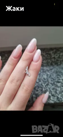 Единична сребърна обеца, снимка 3 - Обеци - 48201435