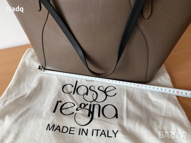 Оригинална дамска чанта CLASSE REGINA – естествена кожа, Made in Italy, снимка 6 - Чанти - 52895970