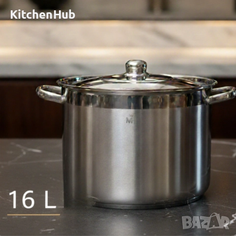 Неръждаема тенджера -  MERCURY HAUS COSMO PREMIUM – издържа натоварване, готви равномерно и служи с , снимка 7 - Прибори за хранене, готвене и сервиране - 52381513