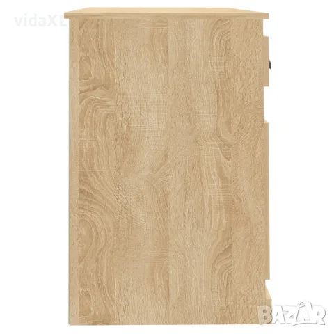 vidaXL Бюро с чекмедже, сонома дъб, 115x50x75 см, инженерно дърво, снимка 7 - Бюра - 56147974