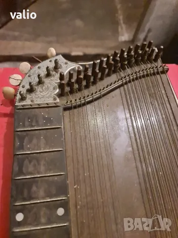 Стар струнен инструмент цитра, снимка 8 - Антикварни и старинни предмети - 50091199