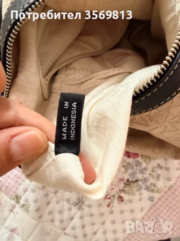 ОРИГИНАЛ DKNY, DONNA KARAN NEW YORK, УНИКАЛНА ГОЛЯМА МЕКА ЧАНТА, текстил и 100% естествена кожа, снимка 12 - Чанти - 55729546