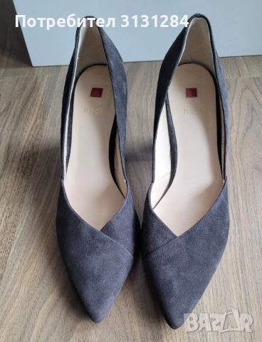 Hogl елегантни женски обувки на ток натурален велур р. 40,5 Австрия , снимка 7 - Дамски обувки на ток - 51498810