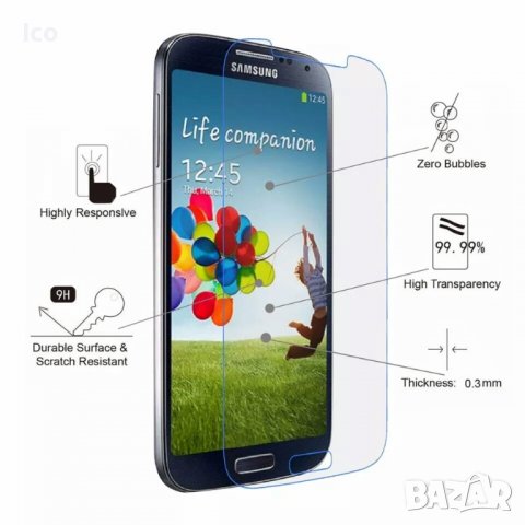 Удароустойчив стъклен протектор за samsung galaxy S4 I9500 I9502 I9505 I9506 I9515, снимка 2 - Фолия, протектори - 38820880