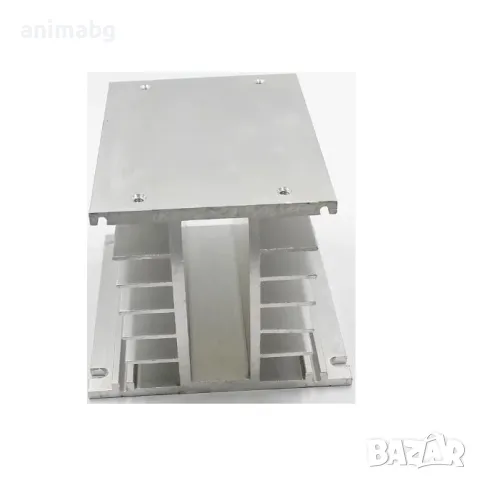 ANIMABG Радиатор от алуминиев профил за охлаждане, 80x104x100mm, снимка 3 - Друга електроника - 49300572