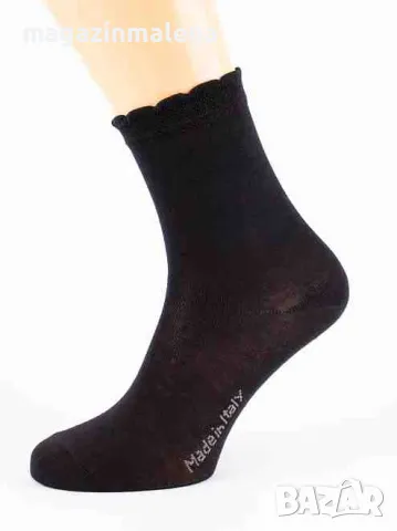 SC Calze 35-40 черни италиански женски 95% памучни чорапи до прасци дамски нормални чорапи от памук 
