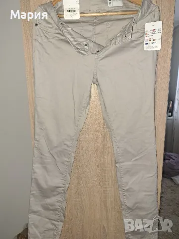 Дамски дънки бежови Denim