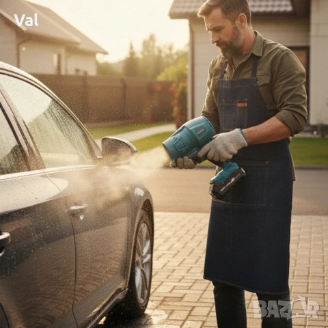 Акумулаторна турбо духалка 36V – Мощен въздушен пистолет с 2 батерии 8Ah и куфар, снимка 4 - Други инструменти - 53701291