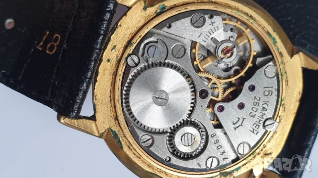 Мъжки механичен часовник RAKETA 2603, 16 jewels, снимка 3 - Антикварни и старинни предмети - 53464492