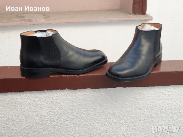 Salvatore Ferragamo Chelsea Оригинални кожени боти номер 42-42,5, снимка 4 - Мъжки боти - 39315311