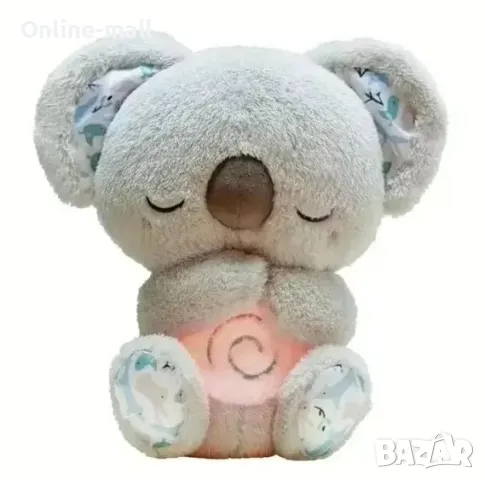 Плюшена дишаща Коала Сива/Розова/ Бежова, снимка 2 - Плюшени играчки - 49130755
