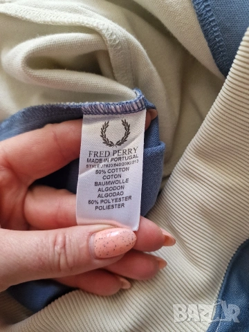 Страхотен мъжки суитчър горнище FRED PERRY размер L, снимка 6 - Спортни дрехи, екипи - 53780128