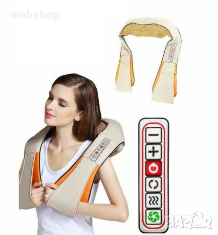 4D шиацу масажор за цялото тяло 6 бутона 16 масажни глави