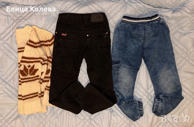 Зимен сет за момче 6 г - пуловер, ватирани дънки/ панталони, снимка 2 - Детски панталони и дънки - 52870110