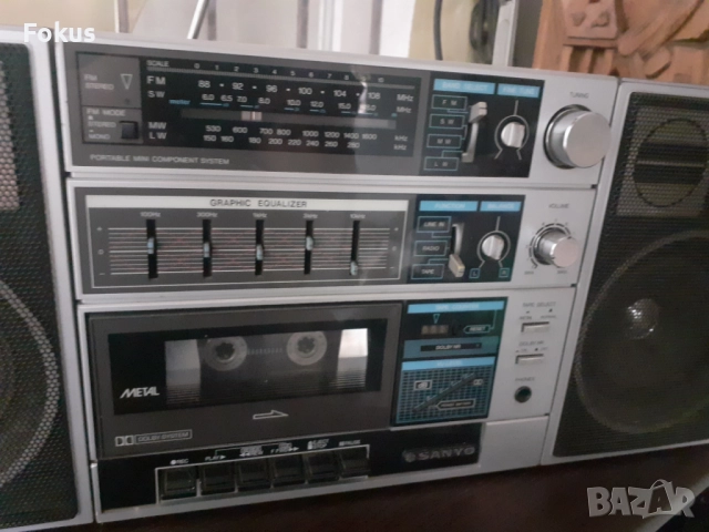 Стар колекционерски радио касетофон - Sanyo C 30 - Уникален, снимка 2 - Антикварни и старинни предмети - 51748558