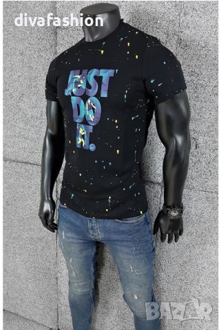  🛑Мъжка тениска Just Do It 🛑S ✅ТОП модели  ✅Удобна, практична, качествен, снимка 1 - Тениски - 36985220