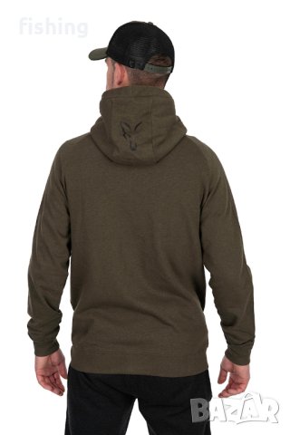 Суичър Fox Collection LW Hoody Green & Black, снимка 5 - Екипировка - 41388753