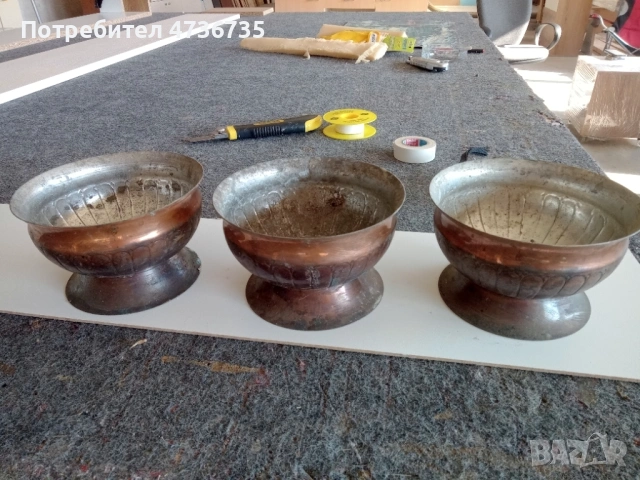 Медна купа , снимка 3 - Антикварни и старинни предмети - 53847315