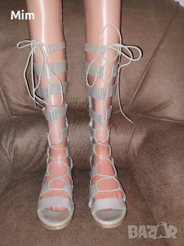 40 Римски високи,летни ботуши , снимка 2 - Дамски ботуши - 51076306