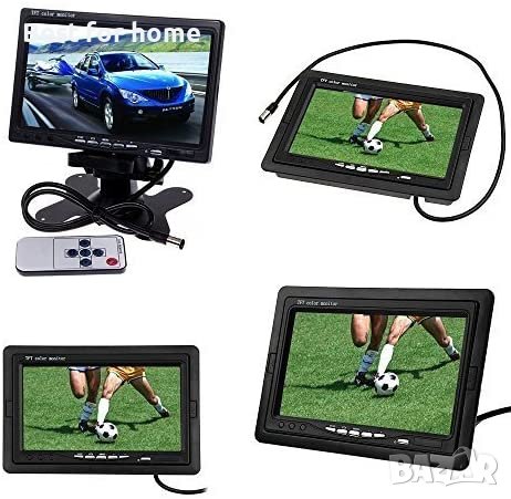 TFT ЦВЕТЕН МОНИТОР 7инча с висока разделителна способност 800*480 LCD камера за задно виждане , снимка 5 - Друга електроника - 40784721