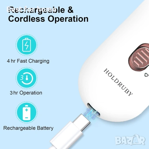 Професионален комплект за маникюр и педикюр, бормашина за нокти, електрическа пила за нокти, снимка 3 - Други - 53383815