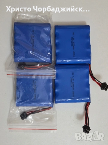 4 броя акумулаторни батерии SM-4P 7.4V 18650 8000mAh 2S, снимка 3 - Друга електроника - 53198719