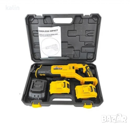 Акумулаторен саблен трион 36V с 2 батерии и зарядно - Резачка за дърва, снимка 3 - Други стоки за дома - 50648374