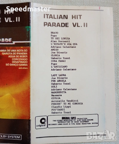Italian Hit Parade Vol.2, снимка 3 - Аудио касети - 53582836