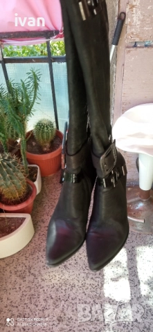 дамски официални ботуши от естествена кожа 38, снимка 6 - Дамски ботуши - 51758479