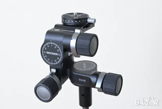 Трипозиционна глава с предавки - NEEWER TH15 - 3-Way Geared Head