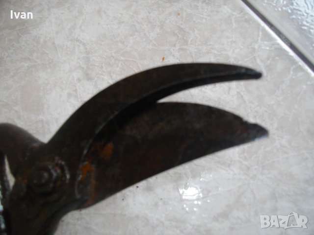 Стара Немска Лозарска-Овощарска Ножица-Ръчно Кована-Ретро-Винтидж, снимка 15 - Други инструменти - 34447821