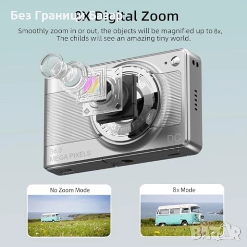 Нова Компактна 56MP камера за снимки видео 1080P 32GB карта и батерии, снимка 5 - Камери - 52155788