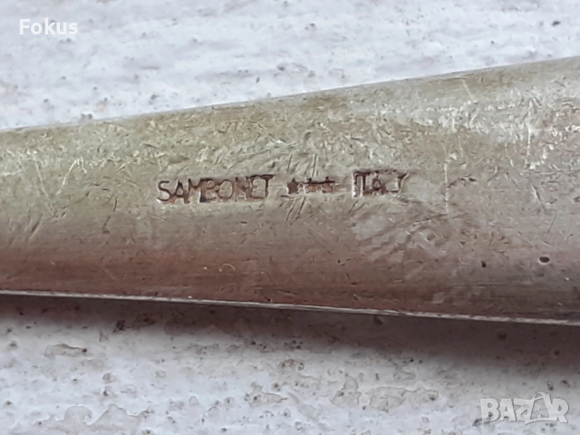 Стари колекционерски дебело посребрени лъжички на Sambonet, снимка 5 - Антикварни и старинни предмети - 53408618