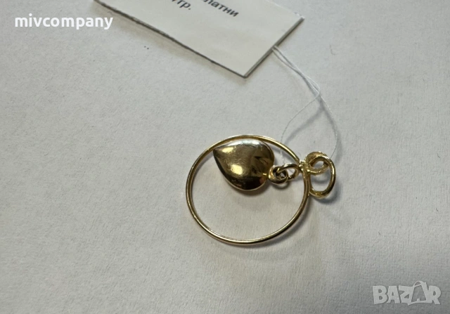 Златна висулка 0.70гр., снимка 3 - Колиета, медальони, синджири - 53353557