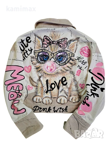 Дънково яке Bershka , снимка 3 - Якета - 53556373