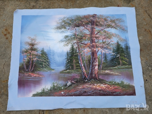 Платно маслени бои