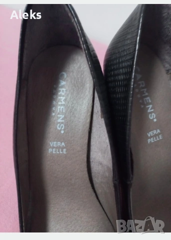 Нови италиански обувки от естествена кожа, снимка 8 - Дамски елегантни обувки - 53725645
