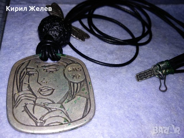 УМБОПО - МАРКОВ ПОСРЕБРЕН ХИПИ - АРТ СТИЛ ФЕШЪН МЕДАЛЬОН КОЛИЕ 34655, снимка 6 - Колиета, медальони, синджири - 39201395