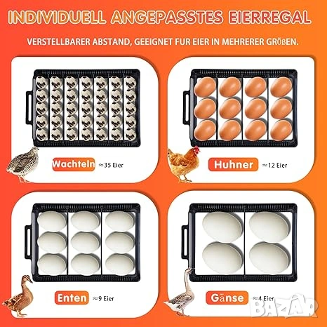 НОВ Инкубатор за яйца , снимка 6 - За птици - 53621094